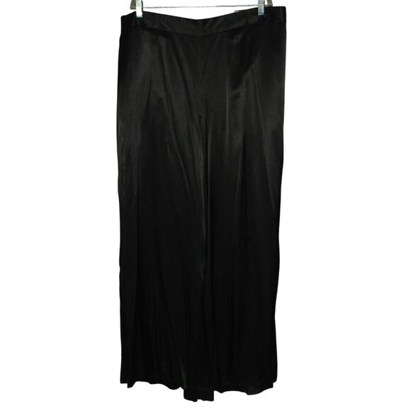 Express Wide Leg Satin Pants Slits on the Sides XL - Picture 1 of 10